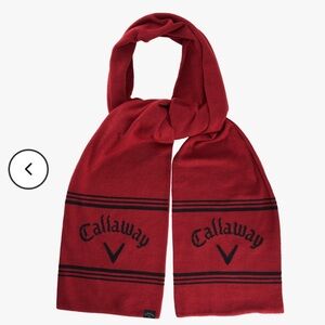 NWT Callaway Golf Dark Red Scarf For Women